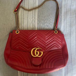 AUTHENTIC Large Red Gucci Marmont